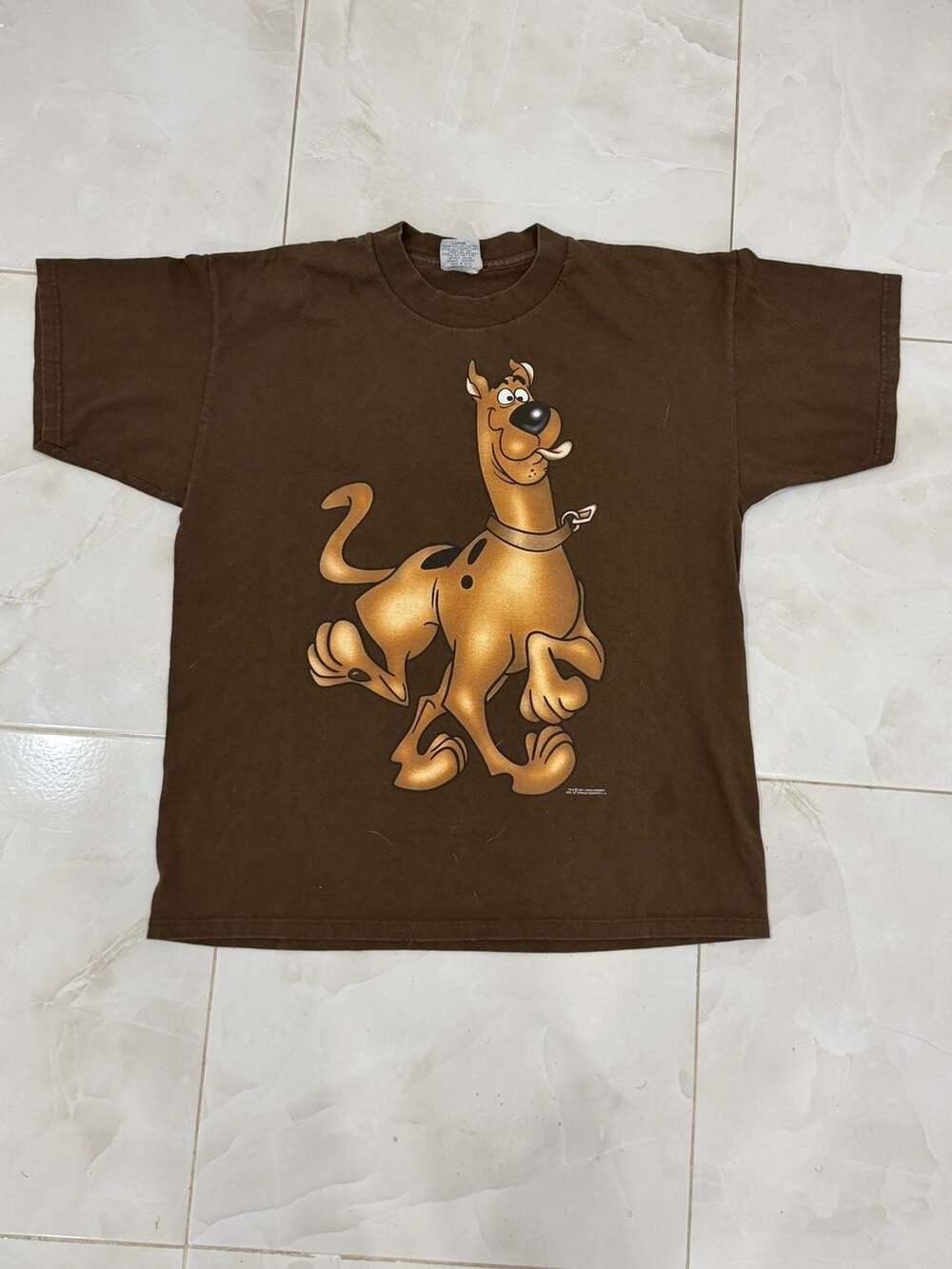 Vintage 1997 Stanley Desantis Scooby-Doo Hanna-Barbera Brown Graphic T-Shirt L